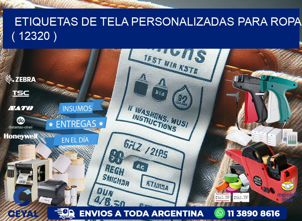 ETIQUETAS DE TELA PERSONALIZADAS PARA ROPA ( 12320 )