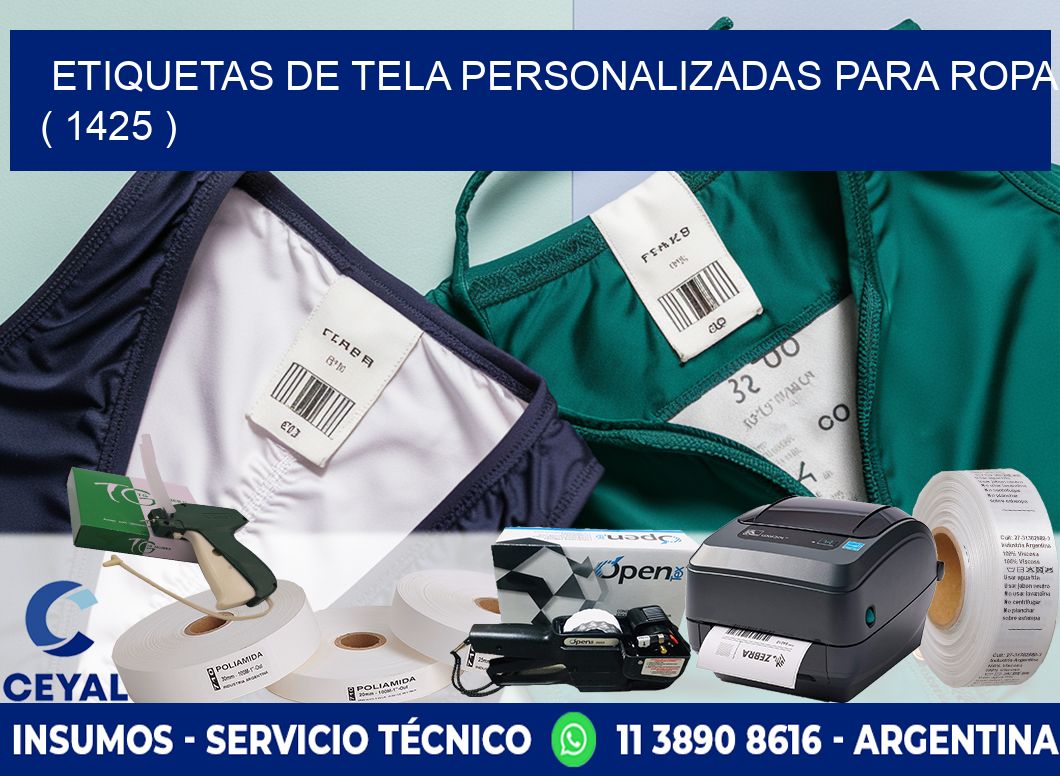 ETIQUETAS DE TELA PERSONALIZADAS PARA ROPA ( 1425 )