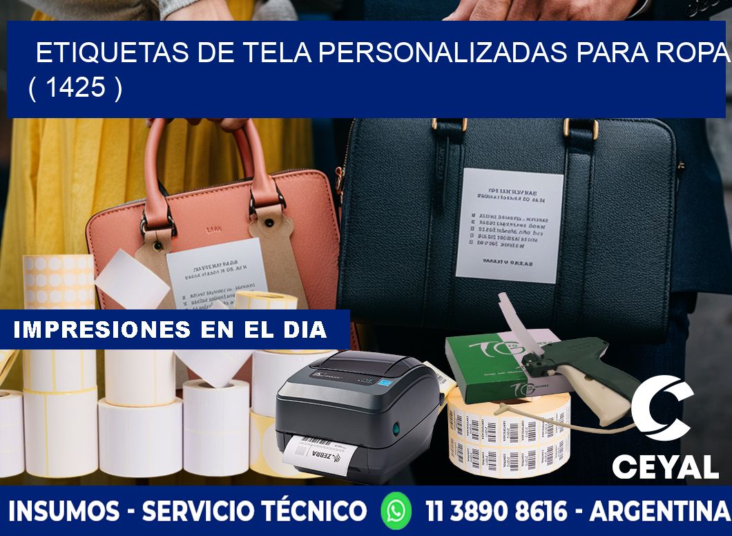 ETIQUETAS DE TELA PERSONALIZADAS PARA ROPA ( 1425 )
