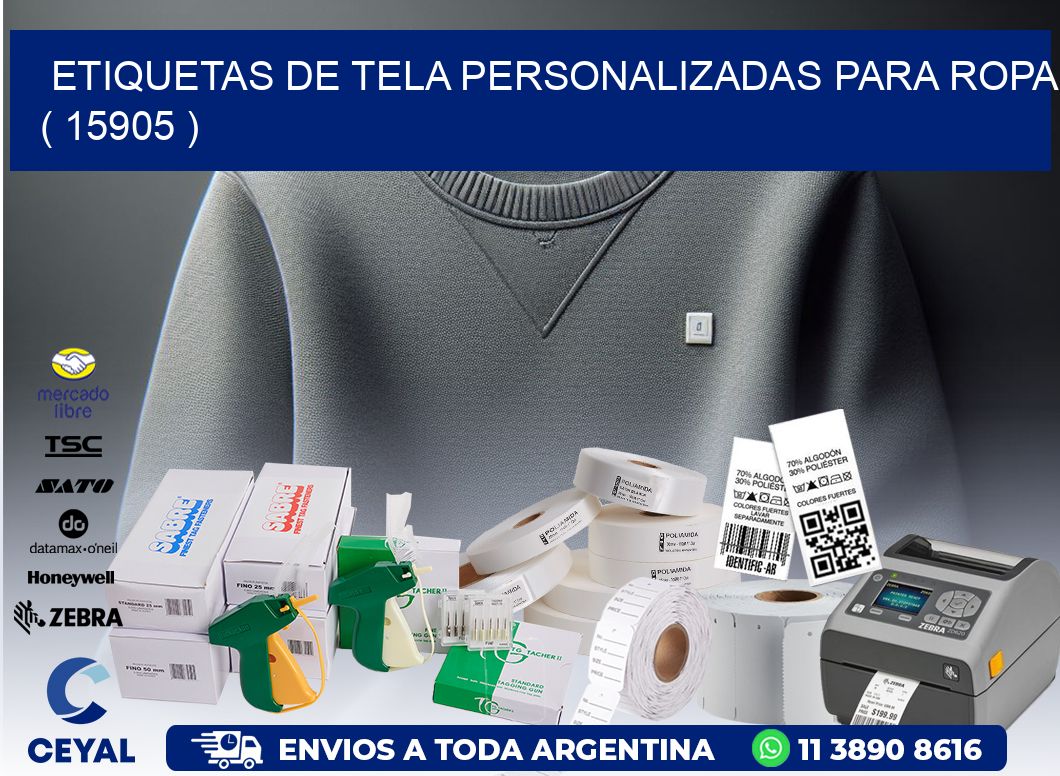 ETIQUETAS DE TELA PERSONALIZADAS PARA ROPA ( 15905 )