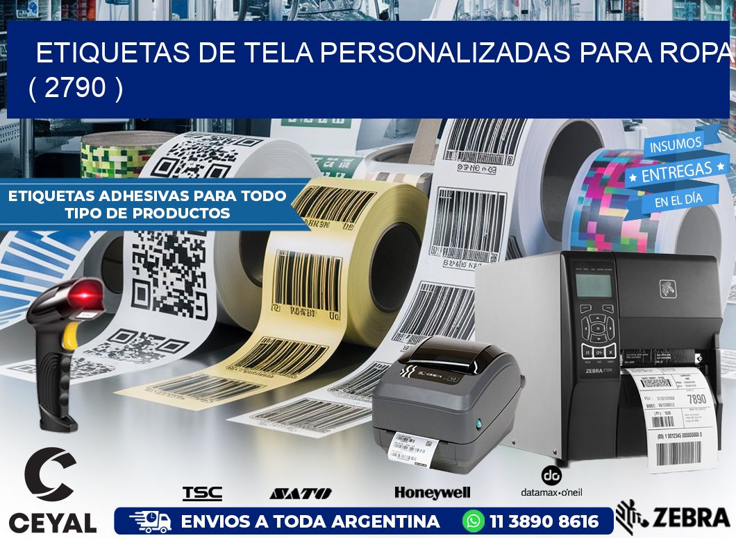 ETIQUETAS DE TELA PERSONALIZADAS PARA ROPA ( 2790 )