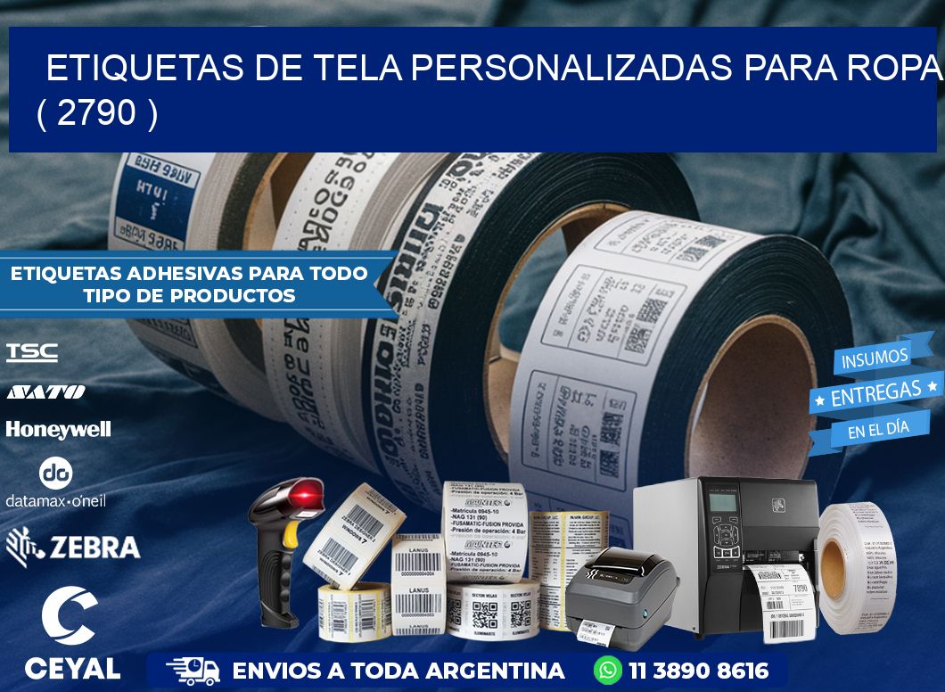 ETIQUETAS DE TELA PERSONALIZADAS PARA ROPA ( 2790 )