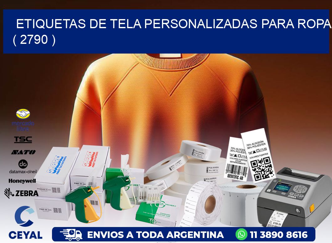 ETIQUETAS DE TELA PERSONALIZADAS PARA ROPA ( 2790 )