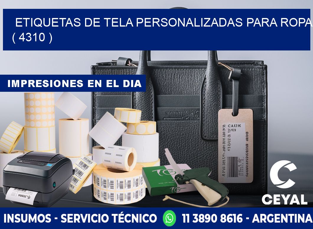 ETIQUETAS DE TELA PERSONALIZADAS PARA ROPA ( 4310 )