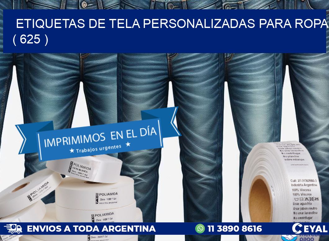 ETIQUETAS DE TELA PERSONALIZADAS PARA ROPA ( 625 )