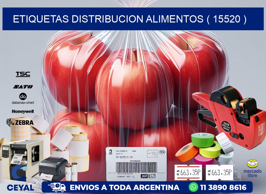 ETIQUETAS DISTRIBUCION ALIMENTOS ( 15520 )