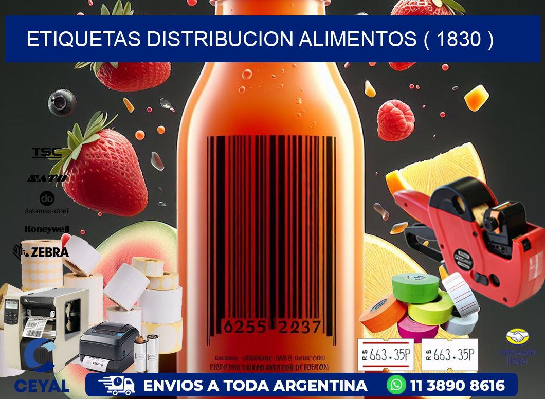 ETIQUETAS DISTRIBUCION ALIMENTOS ( 1830 )