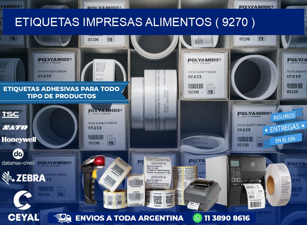 ETIQUETAS IMPRESAS ALIMENTOS ( 9270 )
