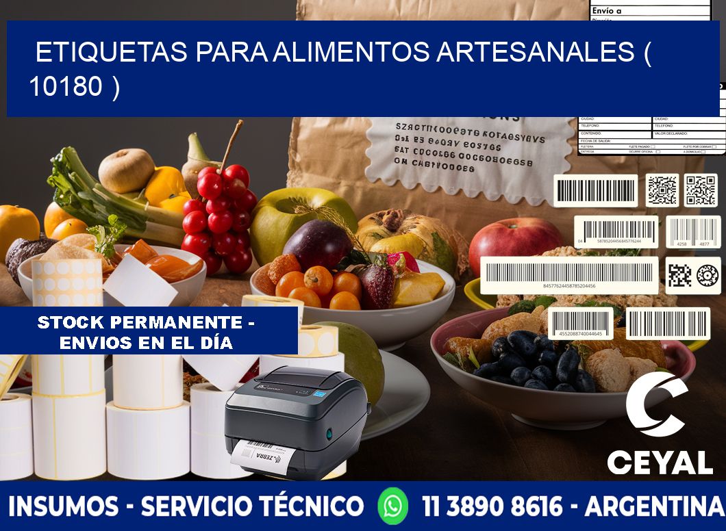 ETIQUETAS PARA ALIMENTOS ARTESANALES ( 10180 )