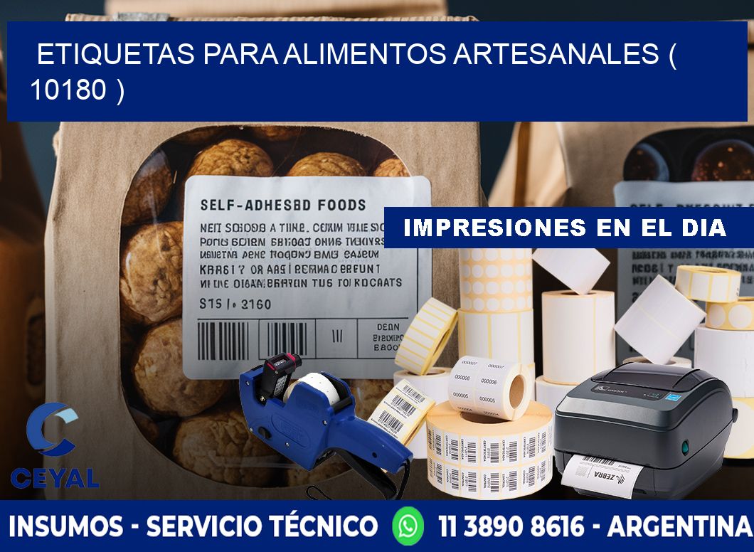 ETIQUETAS PARA ALIMENTOS ARTESANALES ( 10180 )
