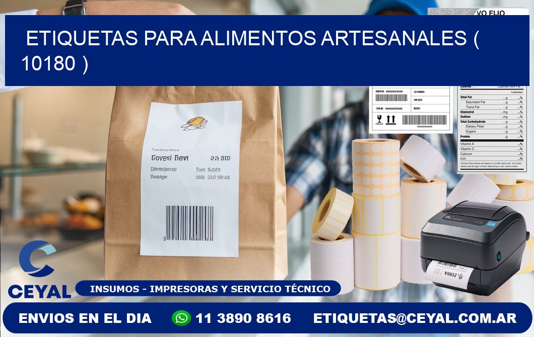ETIQUETAS PARA ALIMENTOS ARTESANALES ( 10180 )
