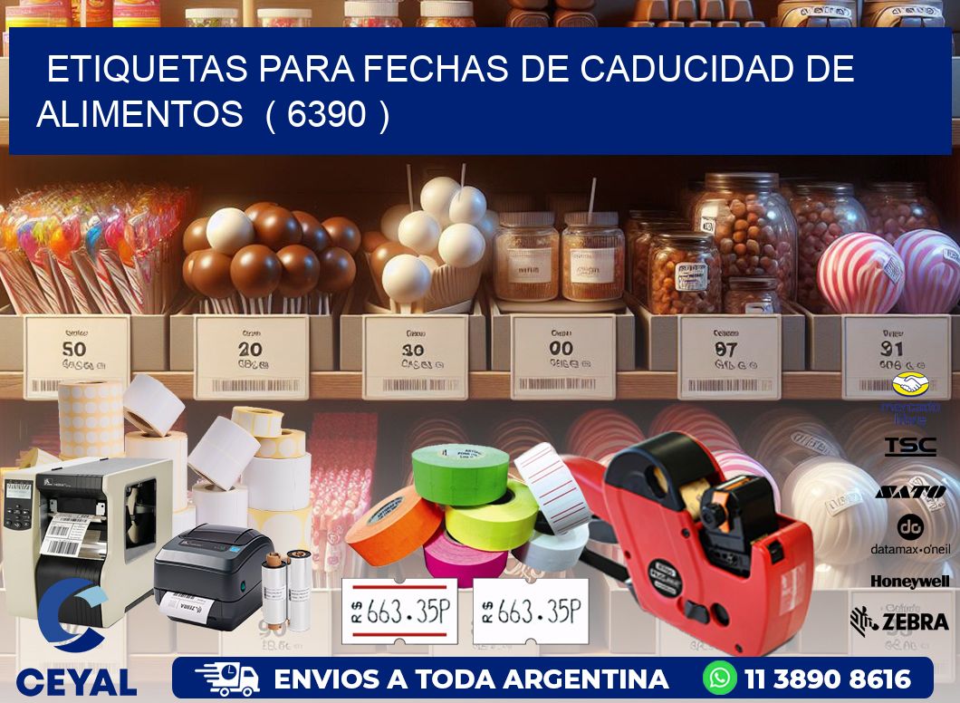 ETIQUETAS PARA FECHAS DE CADUCIDAD DE ALIMENTOS ( 6390 )