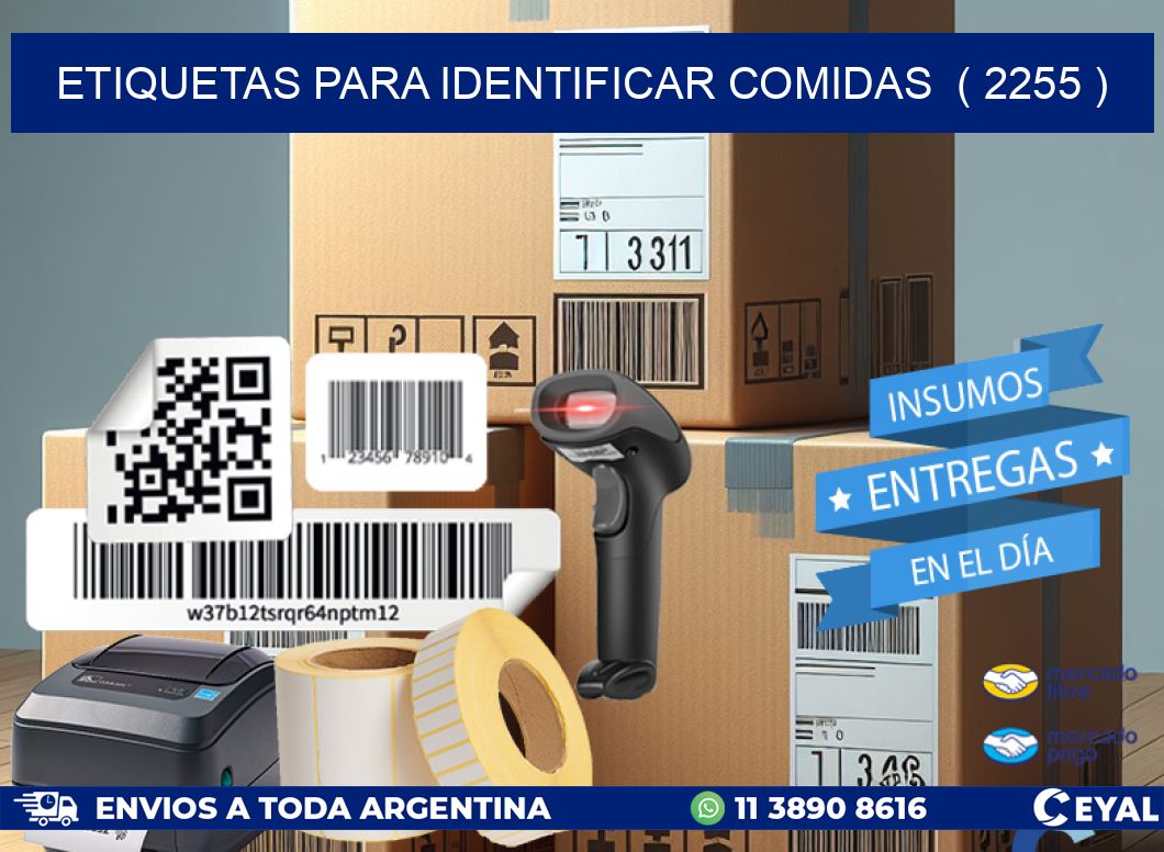 ETIQUETAS PARA IDENTIFICAR COMIDAS  ( 2255 )