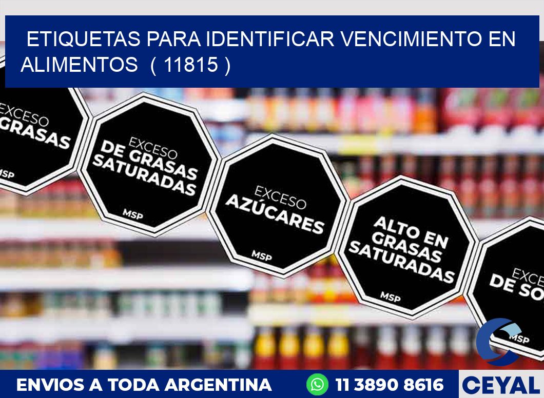 ETIQUETAS PARA IDENTIFICAR VENCIMIENTO EN ALIMENTOS  ( 11815 )