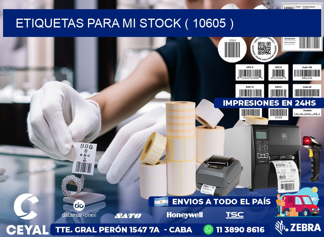 ETIQUETAS PARA MI STOCK ( 10605 )