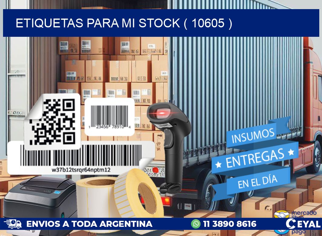 ETIQUETAS PARA MI STOCK ( 10605 )