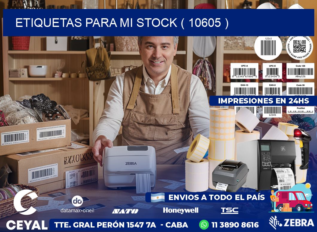 ETIQUETAS PARA MI STOCK ( 10605 )