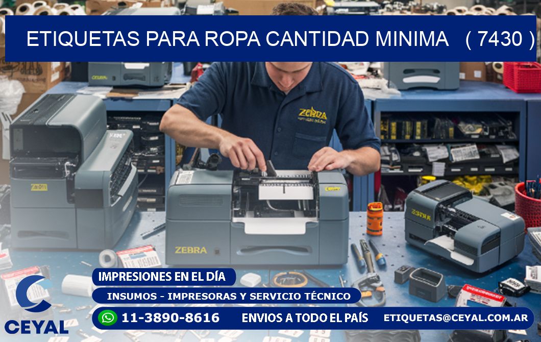 ETIQUETAS PARA ROPA CANTIDAD MINIMA   ( 7430 )
