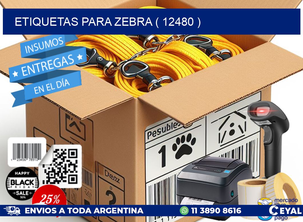 ETIQUETAS PARA ZEBRA ( 12480 )