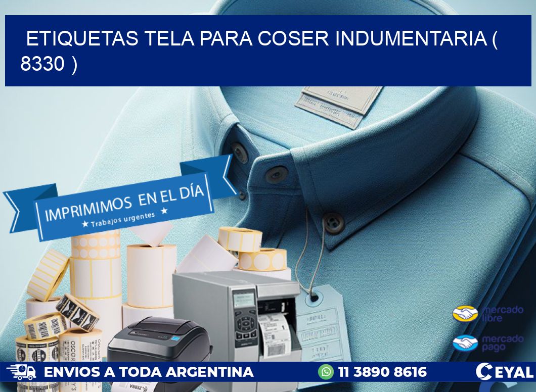 ETIQUETAS TELA PARA COSER INDUMENTARIA ( 8330 )