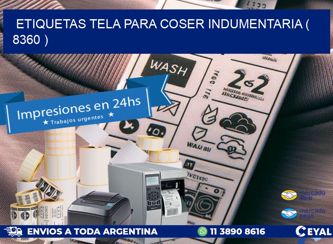 ETIQUETAS TELA PARA COSER INDUMENTARIA ( 8360 )