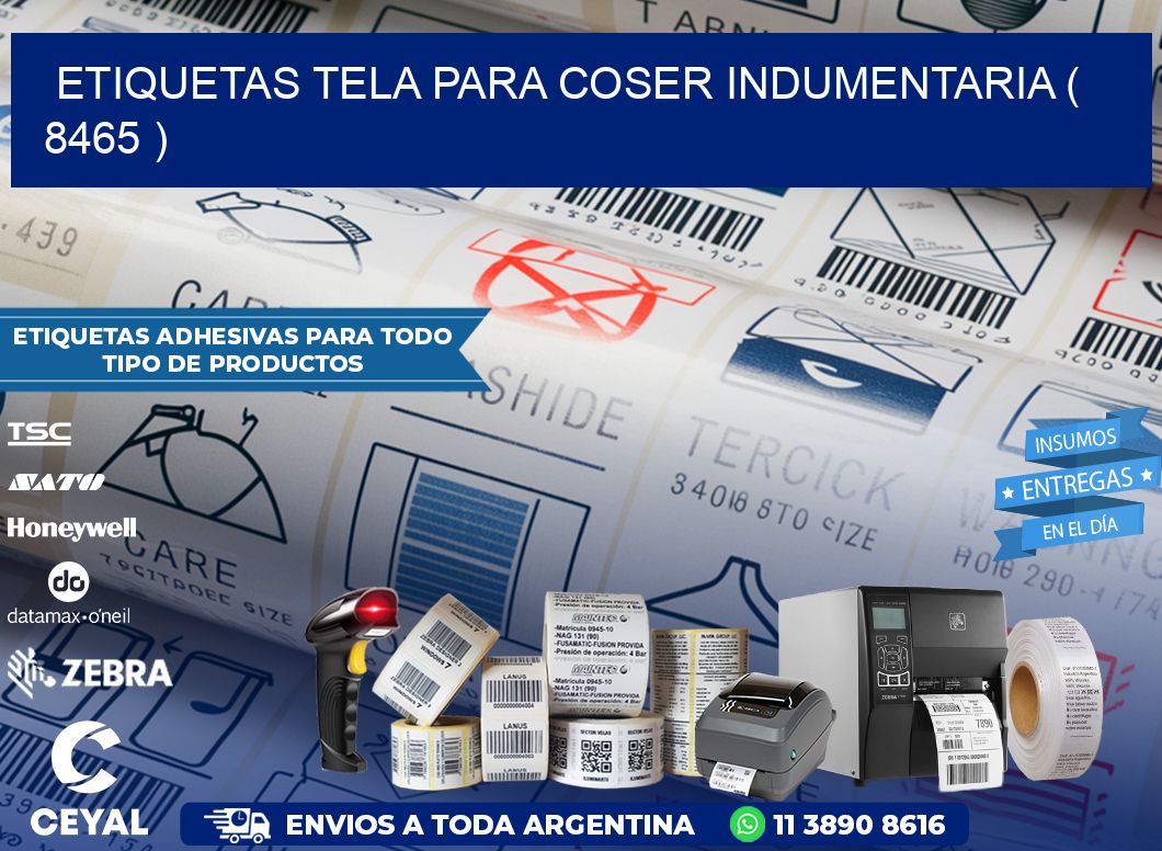 ETIQUETAS TELA PARA COSER INDUMENTARIA ( 8465 )