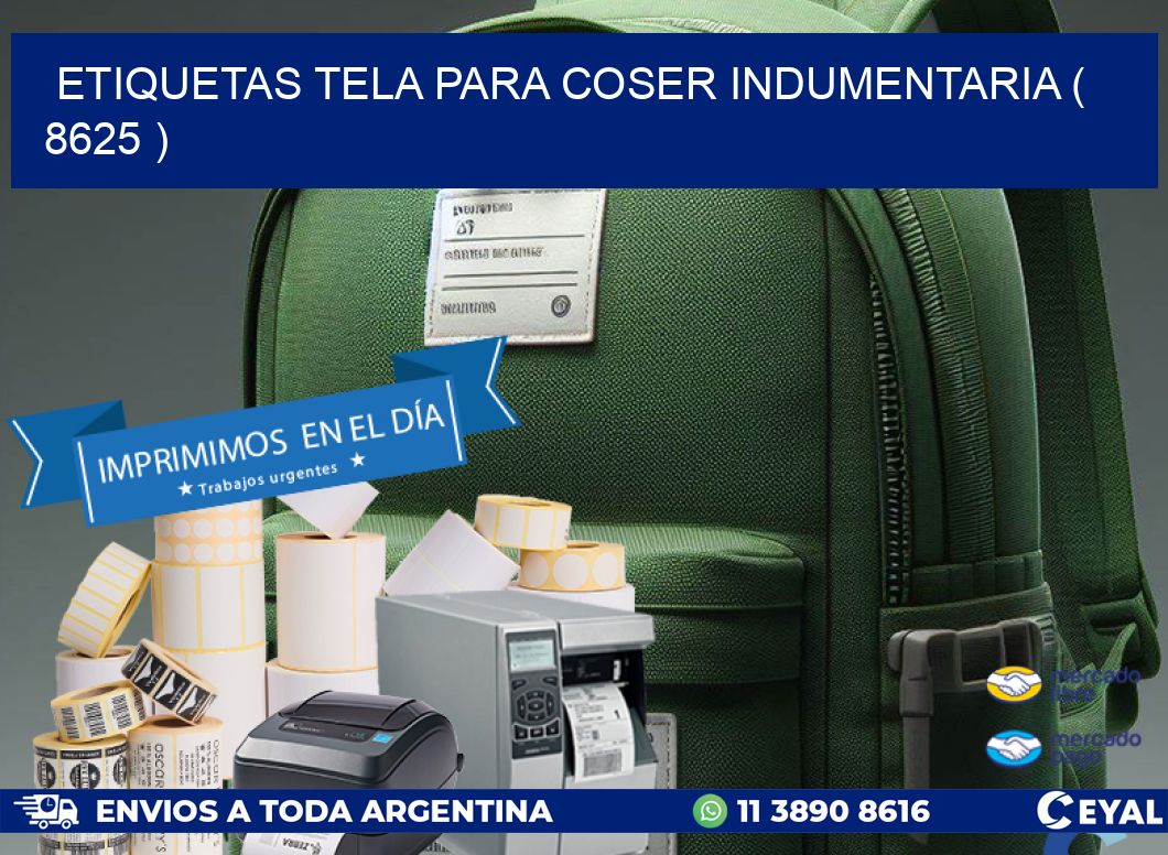 ETIQUETAS TELA PARA COSER INDUMENTARIA ( 8625 )