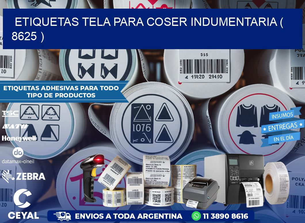 ETIQUETAS TELA PARA COSER INDUMENTARIA ( 8625 )