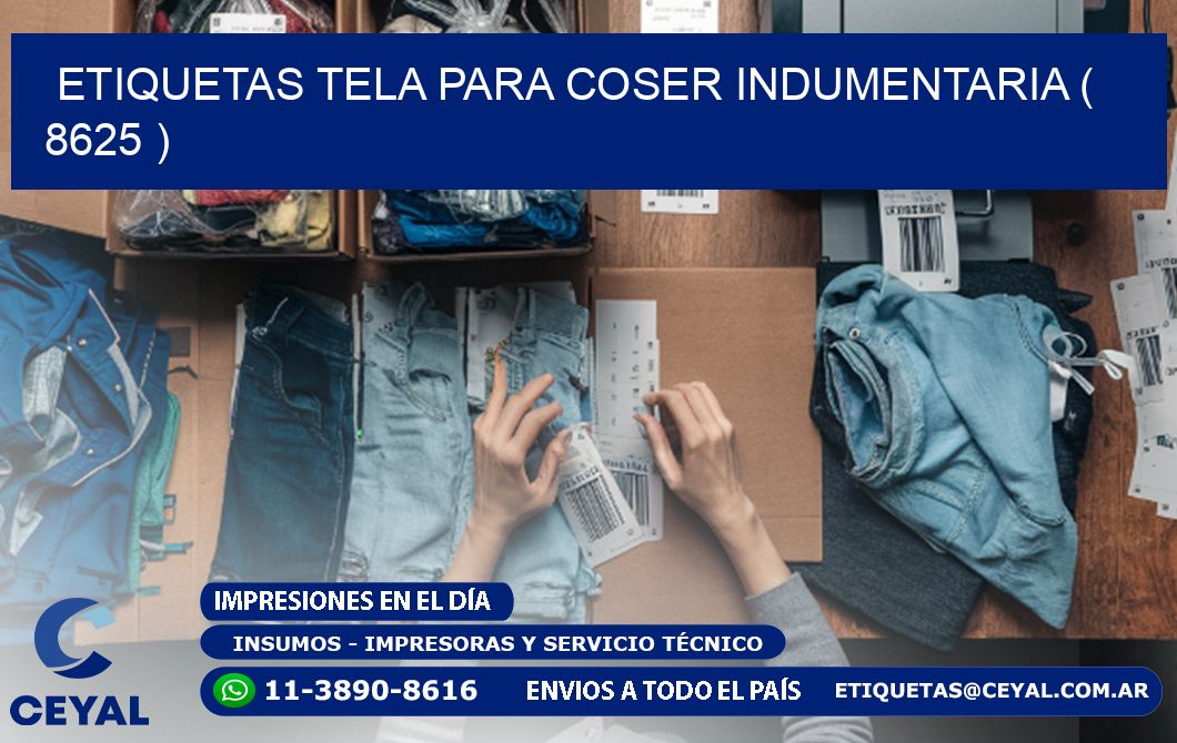 ETIQUETAS TELA PARA COSER INDUMENTARIA ( 8625 )