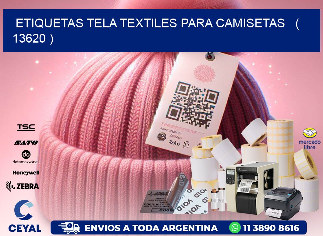 ETIQUETAS TELA TEXTILES PARA CAMISETAS   ( 13620 )