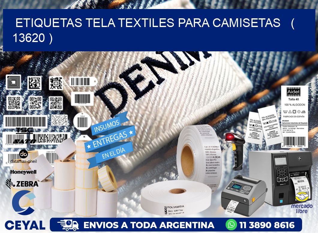 ETIQUETAS TELA TEXTILES PARA CAMISETAS   ( 13620 )