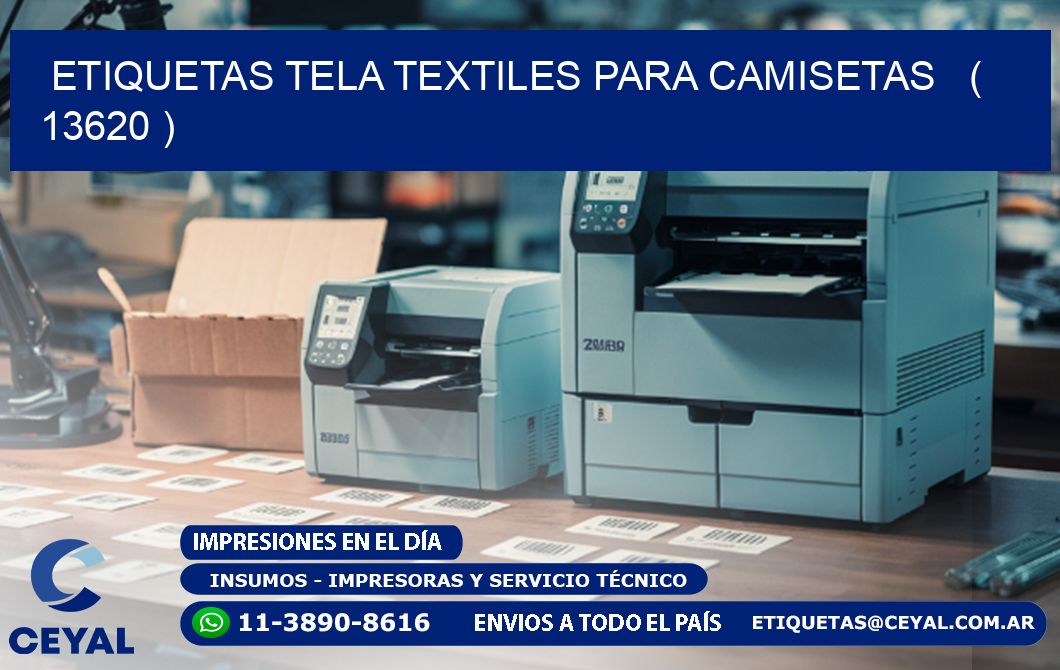 ETIQUETAS TELA TEXTILES PARA CAMISETAS   ( 13620 )