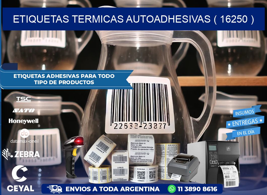 ETIQUETAS TERMICAS AUTOADHESIVAS ( 16250 )