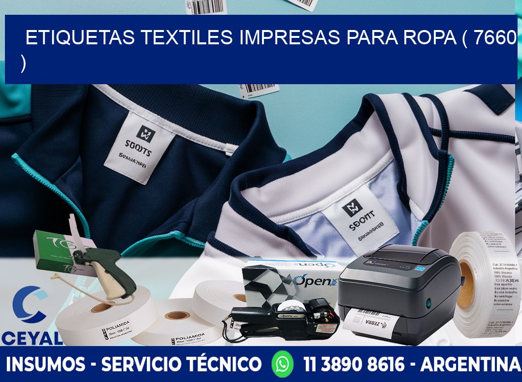 ETIQUETAS TEXTILES IMPRESAS PARA ROPA ( 7660 )