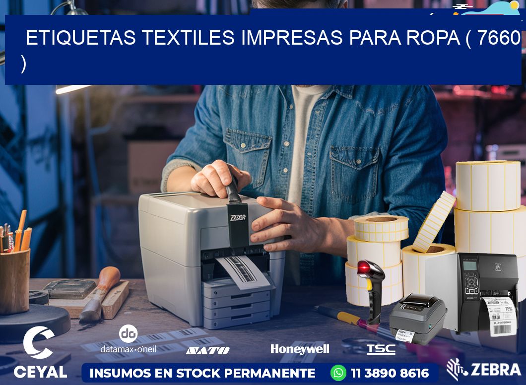 ETIQUETAS TEXTILES IMPRESAS PARA ROPA ( 7660 )