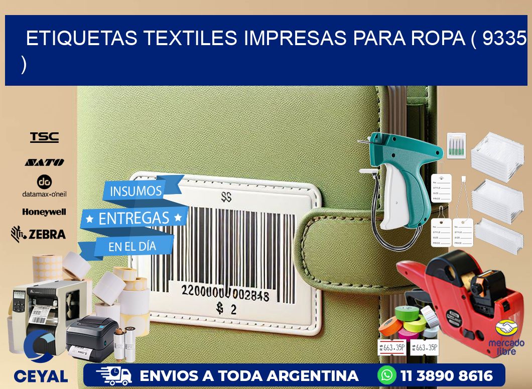 ETIQUETAS TEXTILES IMPRESAS PARA ROPA ( 9335 )
