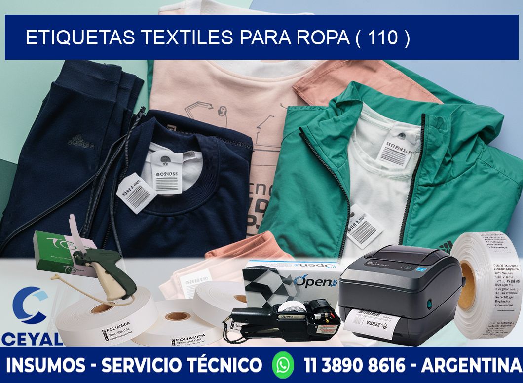 ETIQUETAS TEXTILES PARA ROPA ( 110 )