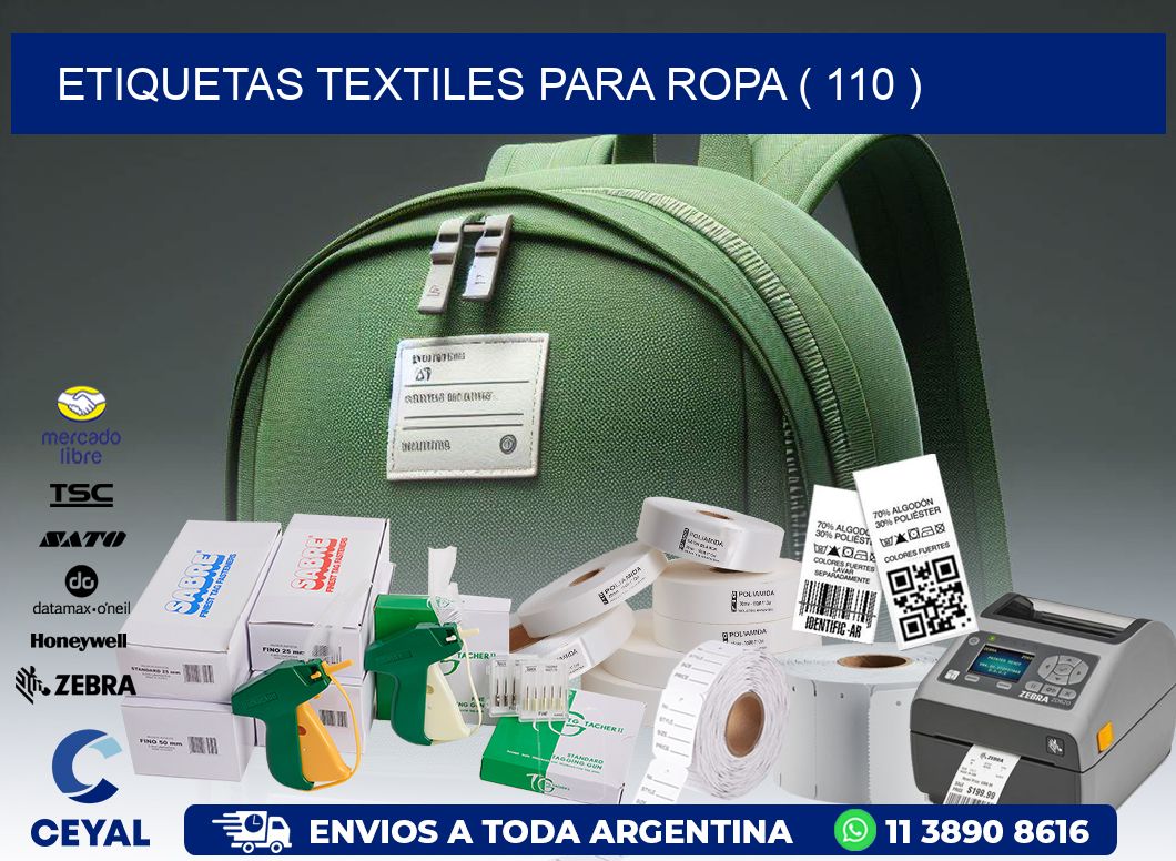 ETIQUETAS TEXTILES PARA ROPA ( 110 )