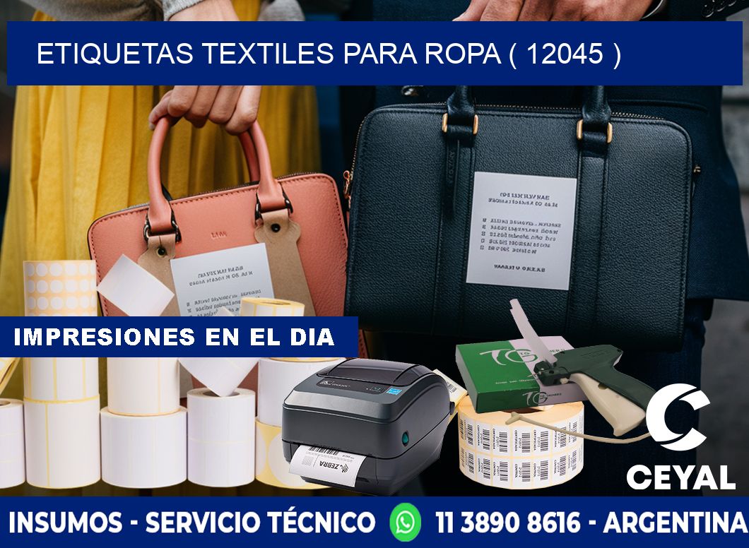 ETIQUETAS TEXTILES PARA ROPA ( 12045 )