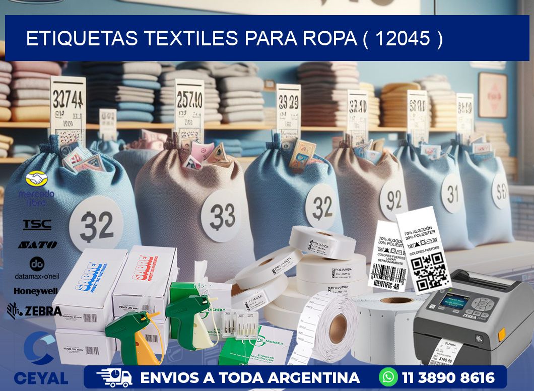 ETIQUETAS TEXTILES PARA ROPA ( 12045 )