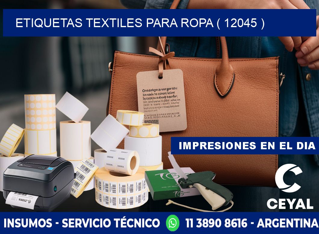 ETIQUETAS TEXTILES PARA ROPA ( 12045 )