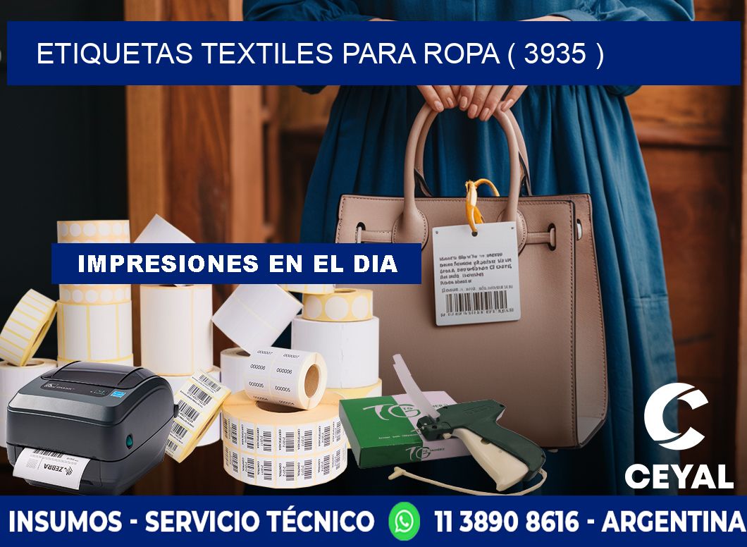 ETIQUETAS TEXTILES PARA ROPA ( 3935 )