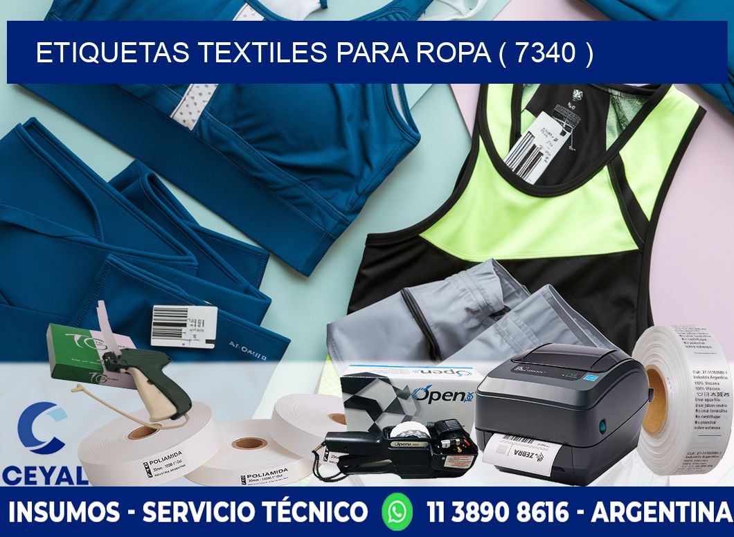 ETIQUETAS TEXTILES PARA ROPA ( 7340 )