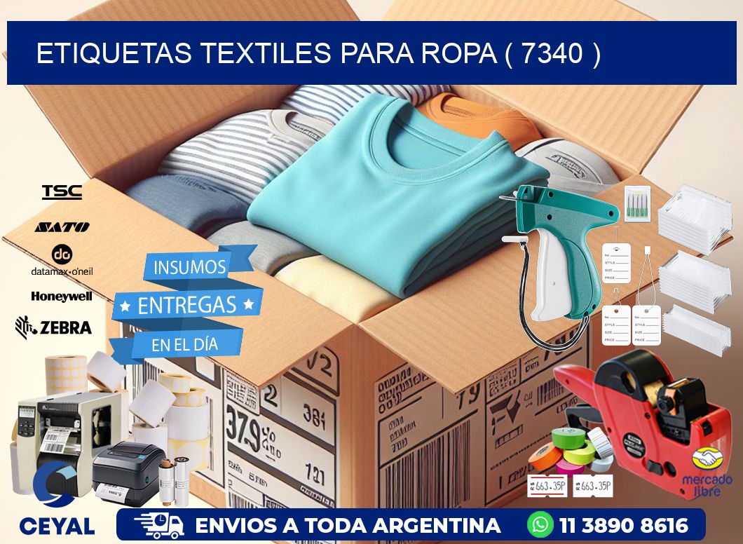 ETIQUETAS TEXTILES PARA ROPA ( 7340 )