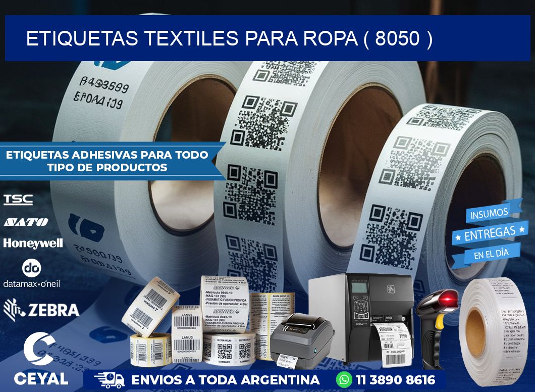 ETIQUETAS TEXTILES PARA ROPA ( 8050 )