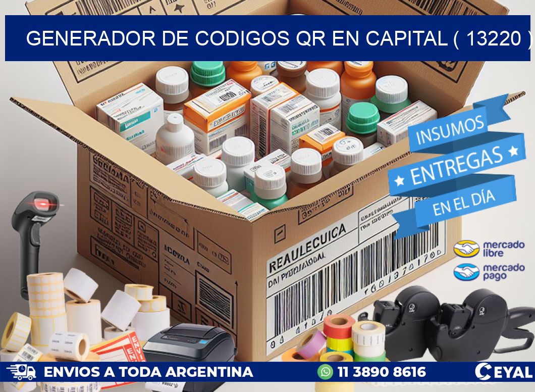 GENERADOR DE CODIGOS QR EN CAPITAL ( 13220 )