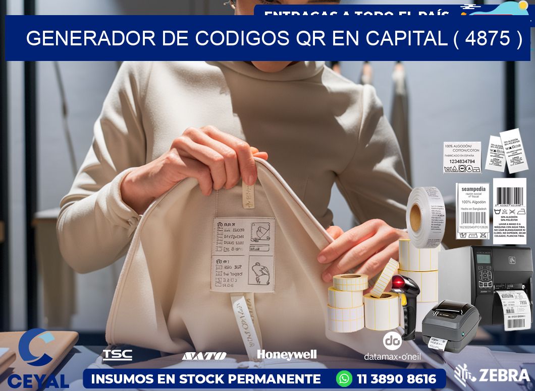 GENERADOR DE CODIGOS QR EN CAPITAL ( 4875 )