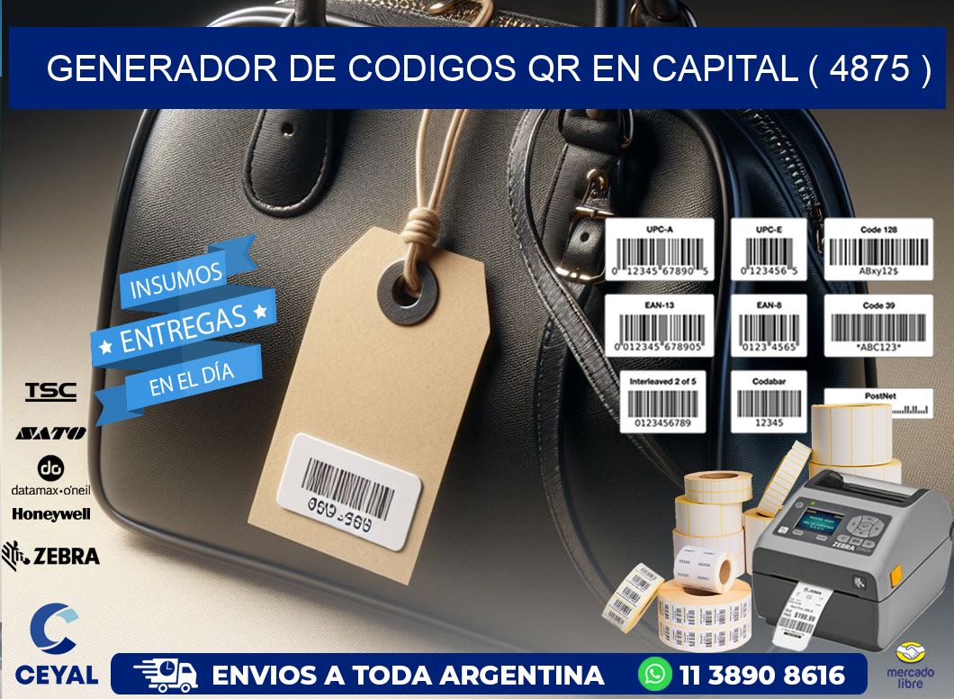GENERADOR DE CODIGOS QR EN CAPITAL ( 4875 )