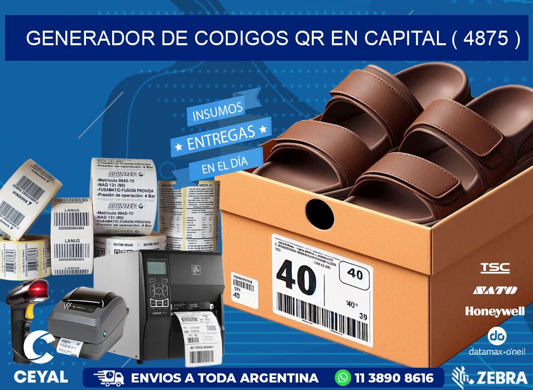 GENERADOR DE CODIGOS QR EN CAPITAL ( 4875 )