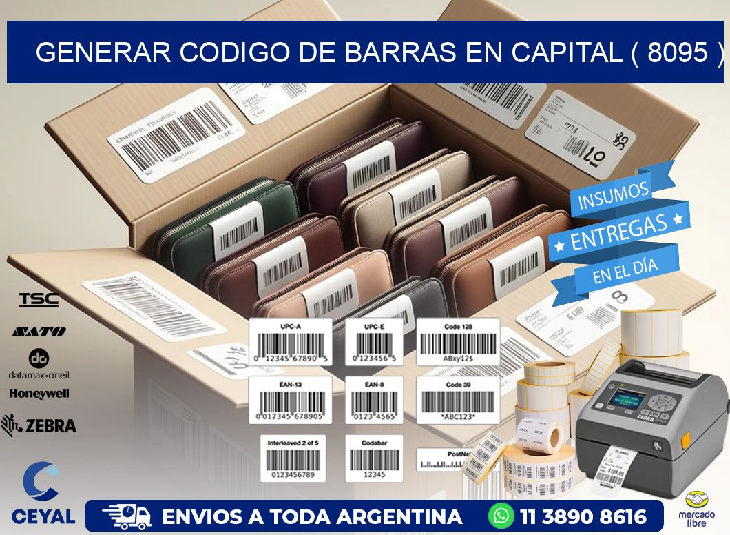 GENERAR CODIGO DE BARRAS EN CAPITAL ( 8095 )